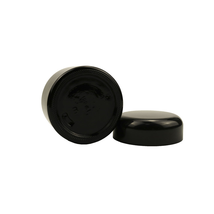 100g UV Black Dark uv Violet Stash Container press dark violet black glass cosmetic jar for gel
