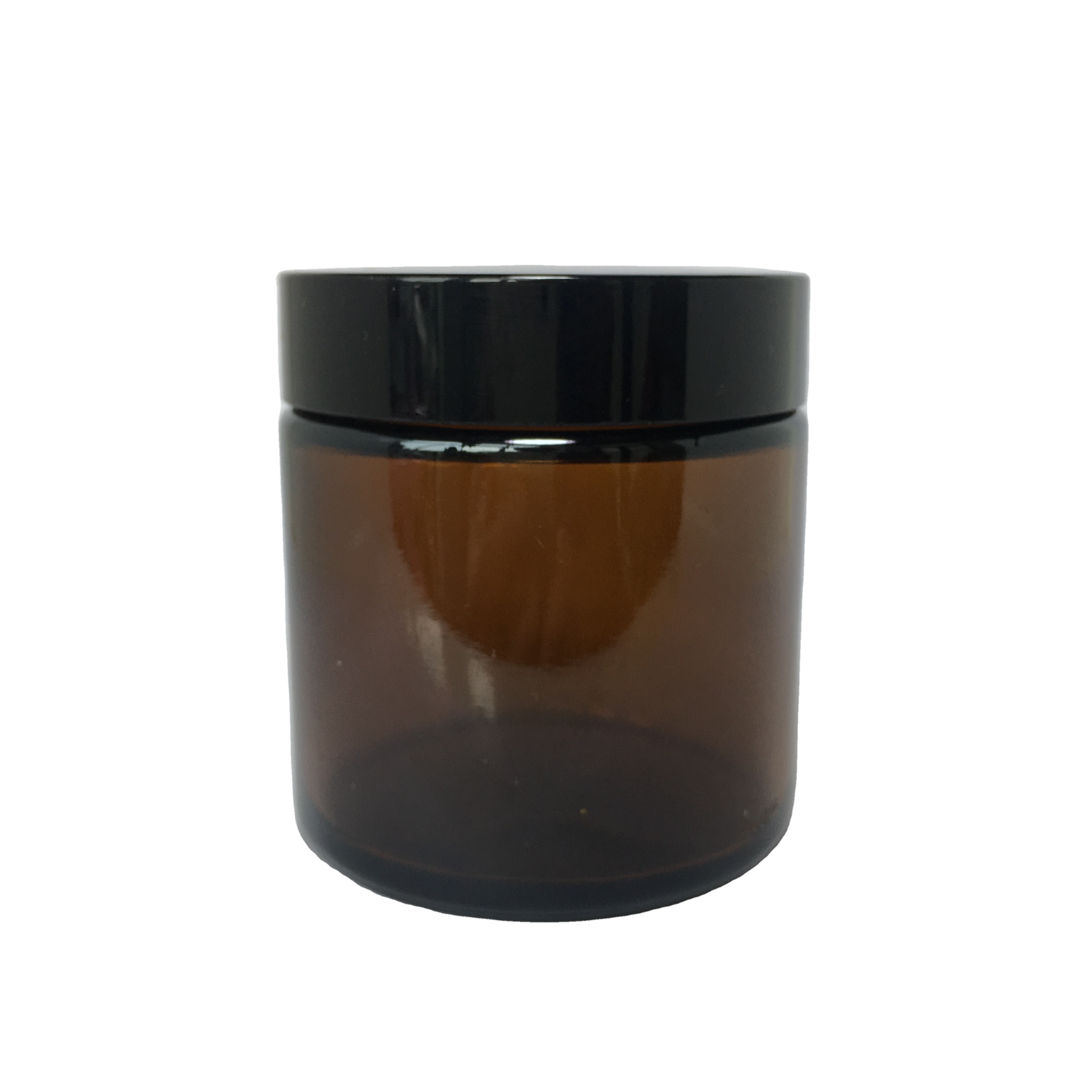 100g brown cream glass jars amber glass cream cosmetic jar with black plastic lid for cosmetic packaging