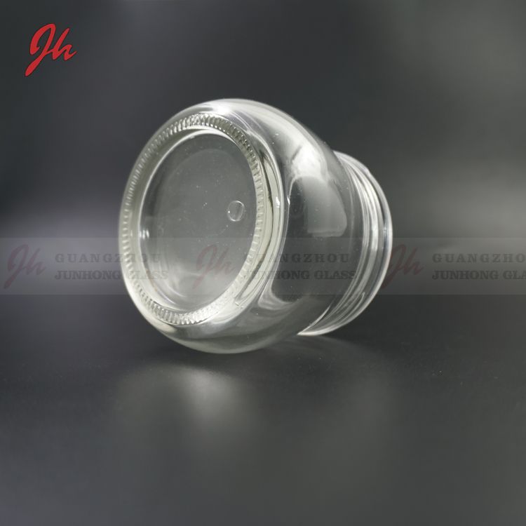 100g clay facemask glass jar with metal lid, skin cream use glass jars Cosmetic glass round jar
