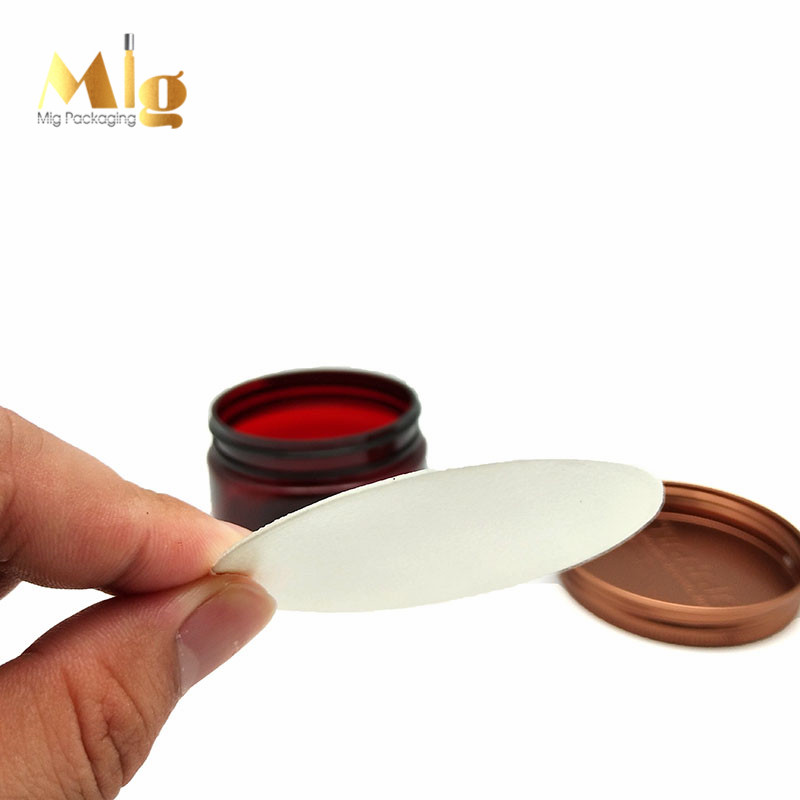 100g cream jar aluminium cap painting color screen print pet bottle