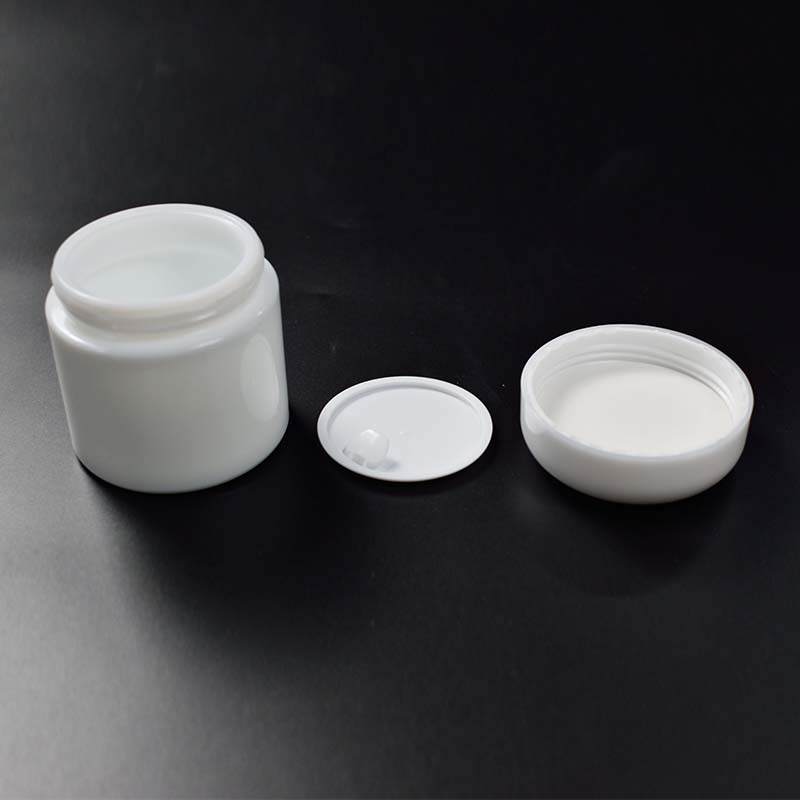 100g eco-friendly ceramic white glass cream porcelain jar with lid for cosmetic cream bottle jar