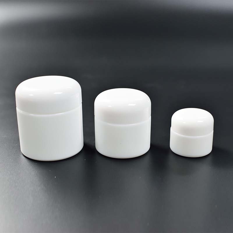 100g eco-friendly ceramic white glass cream porcelain jar with lid for cosmetic cream bottle jar