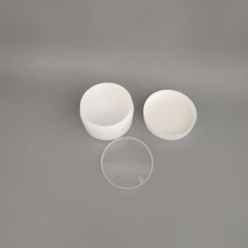 100g empty plastic PP double-wall hand care sanitizer cream Jars MOQ 10000pcs