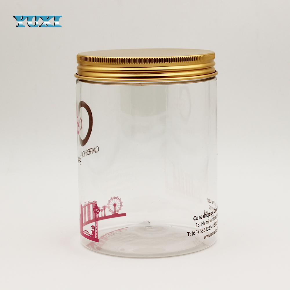 100g food grade green pet plastic candy jars