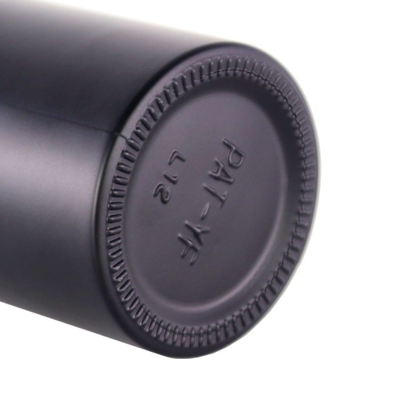 100g frosted matte black cosmetic glass jar
