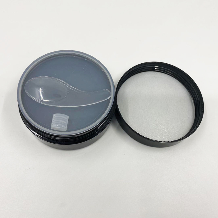 100g matt White black pink plastic cosmetic cream jar container / fancy jars plastic cosmetic jar with lid