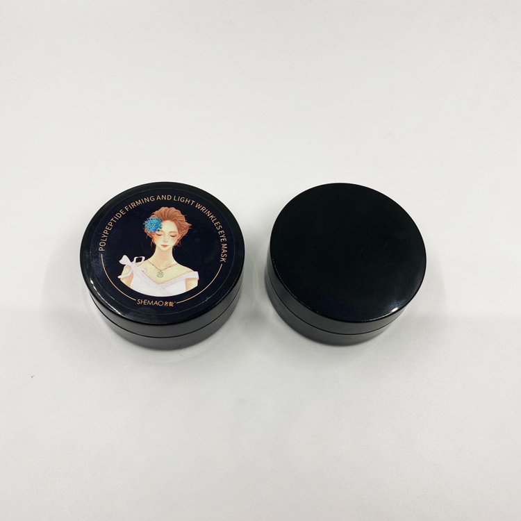 100g matt White black pink plastic cosmetic cream jar container / fancy jars plastic cosmetic jar with lid