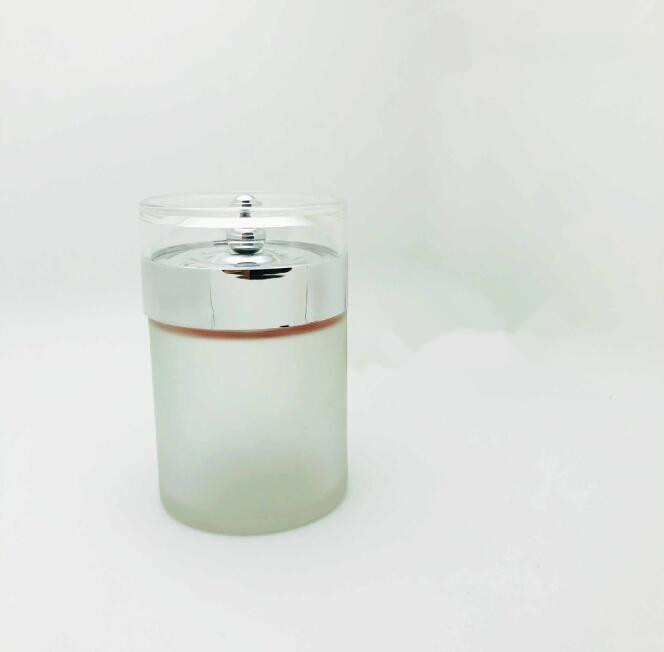 100g/ml Glass Bottle Customized Dark Cosmetics Sub Bottle Brown Plastic Cap