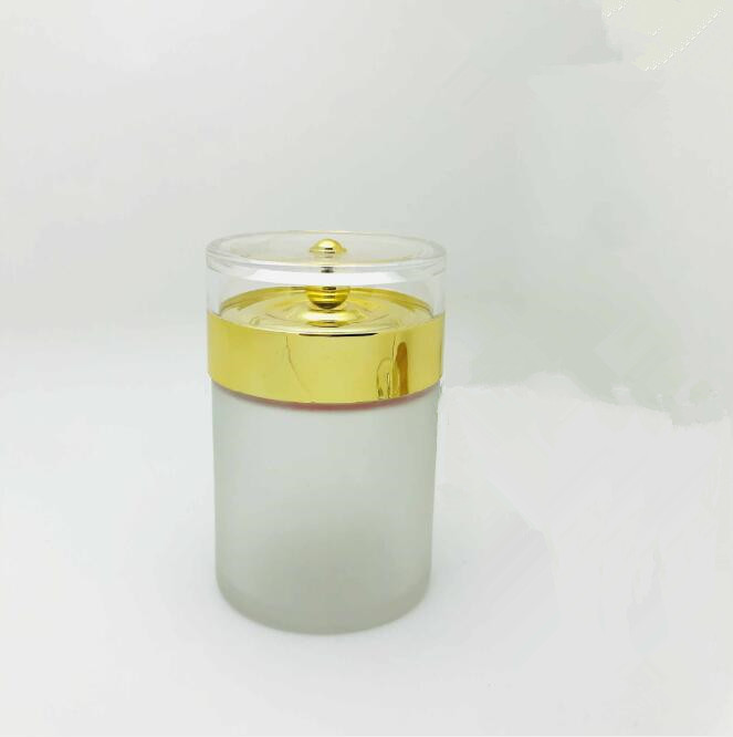 100g/ml Glass Bottle Customized Dark Cosmetics Sub Bottle Brown Plastic Cap
