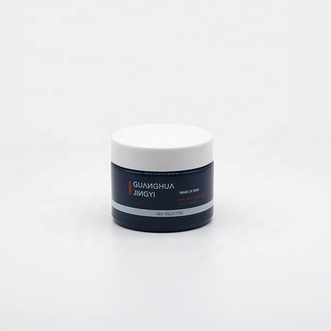100g opal glass cream jar for men skin care packaging manufactory from China wholesale