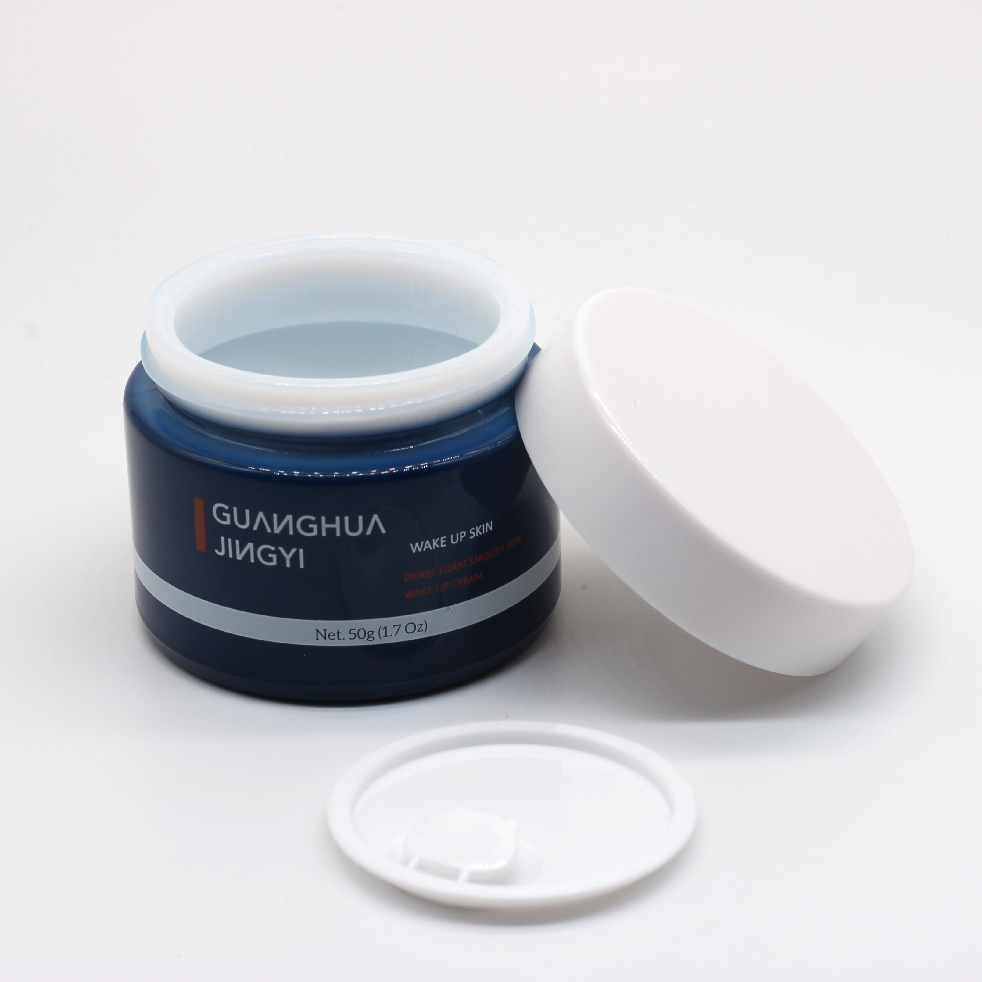100g opal glass cream jar for men skin care packaging manufactory from China wholesale