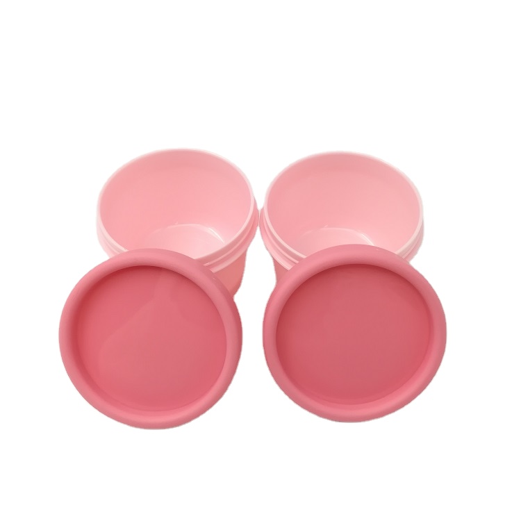 100g plastic PP pink color Jars  Pot Cosmetic Cream Bottle Container/ 100ml  cream packaging bottles