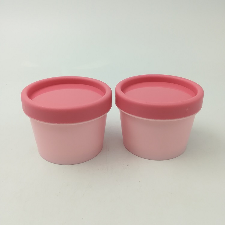 100g pp cosmetic container for cream plastic empty frosted new pink color jars packaging