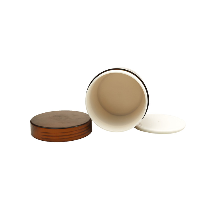 100g round shape amber black plastic cosmetic cream jars for cosmetic cream bath salt jar with screw lid hair gel food container