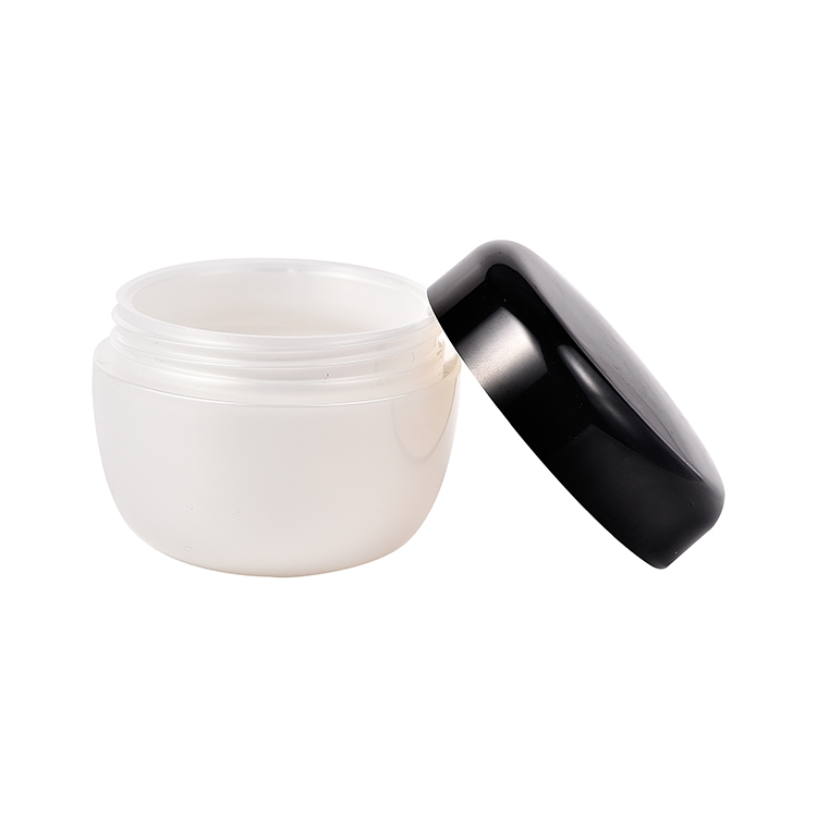 100g wholesale clear airtight small proof jar cosmetic pet jar with screw black cap
