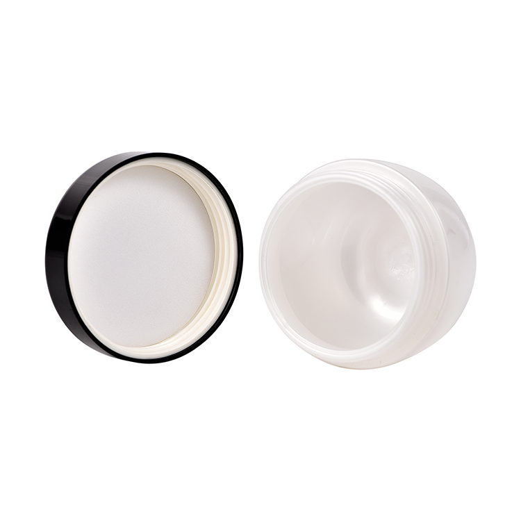 100g wholesale clear airtight small proof jar cosmetic pet jar with screw black cap