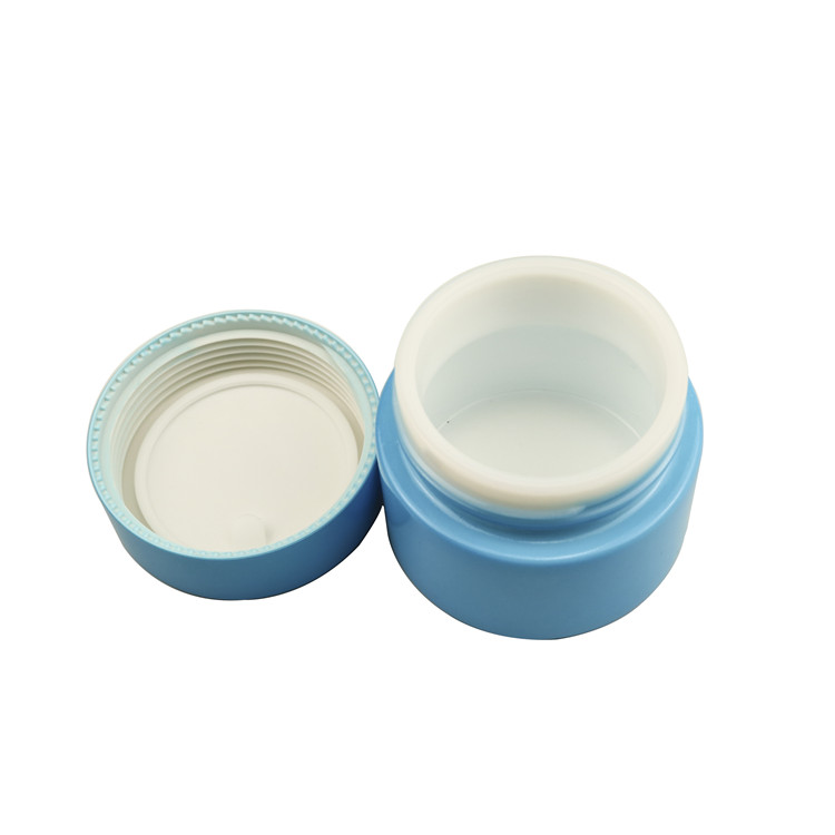 100g wide mouth opal white ceramic 100ml 50ml 50g 100g frosted lid matte blue glass cream jar