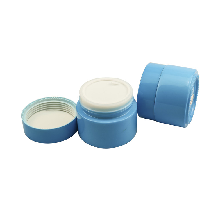 100g wide mouth opal white ceramic 100ml 50ml 50g 100g frosted lid matte blue glass cream jar
