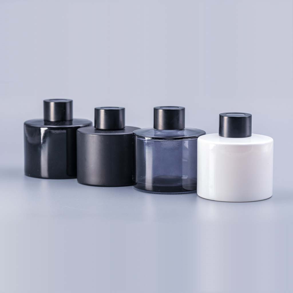 100mL Home office fragrance empty round perfume reed aroma diffuser glass bottle