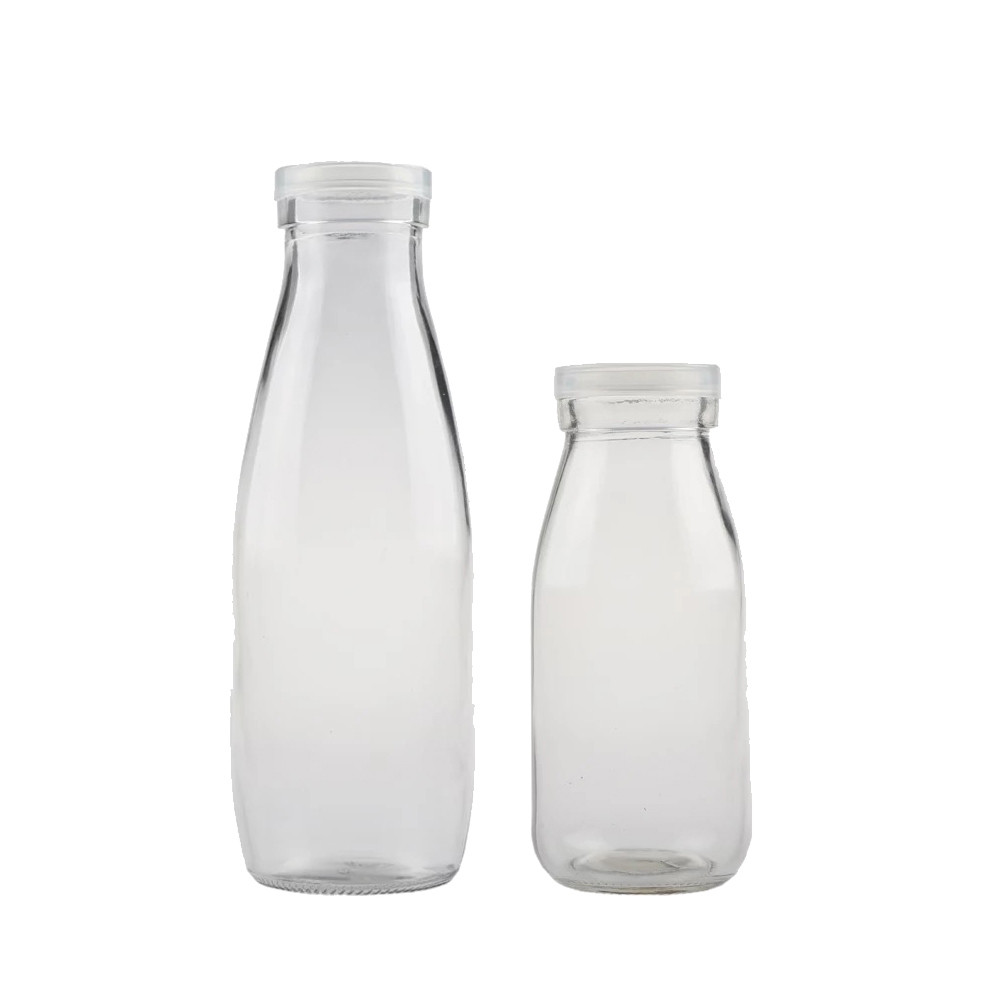 100ml-1000ml clear empty milk juice glass bottle
