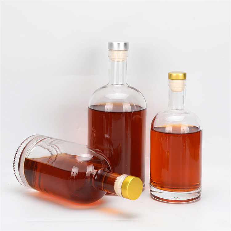100ml-1000ml empty vodka glass bottle whiskey bottle red wine bottle cork stopper