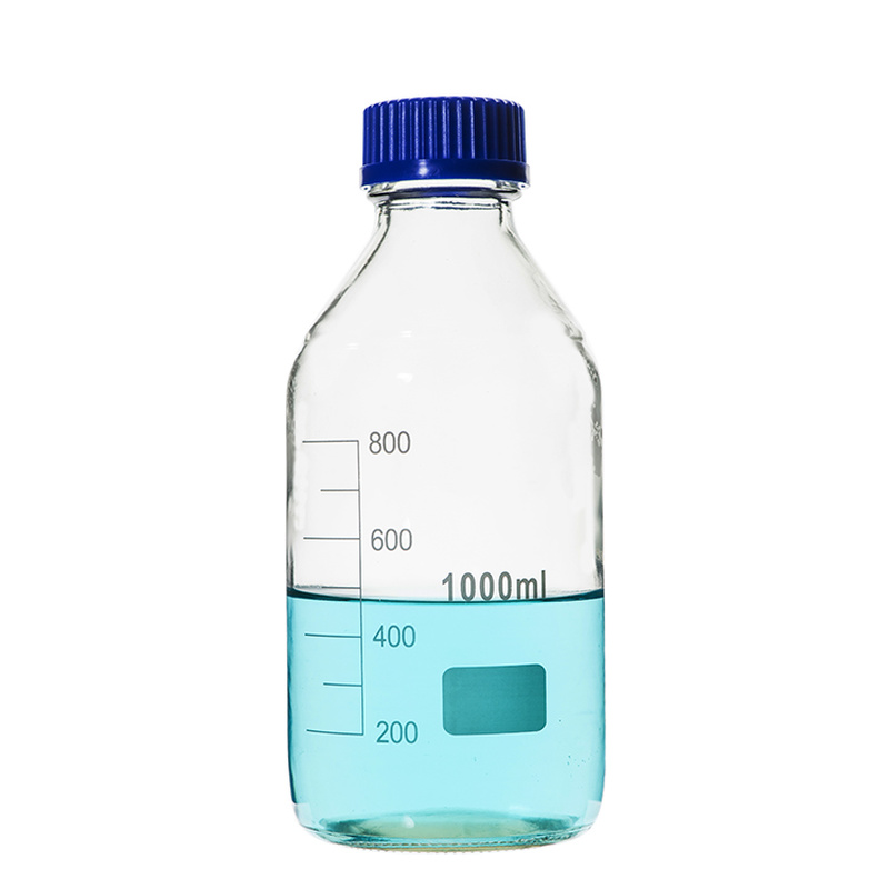 100ml-1000ml / screw cap blue screw cap glass reagent for laboratory utensils medical supplies laboratory glass reagent bottle