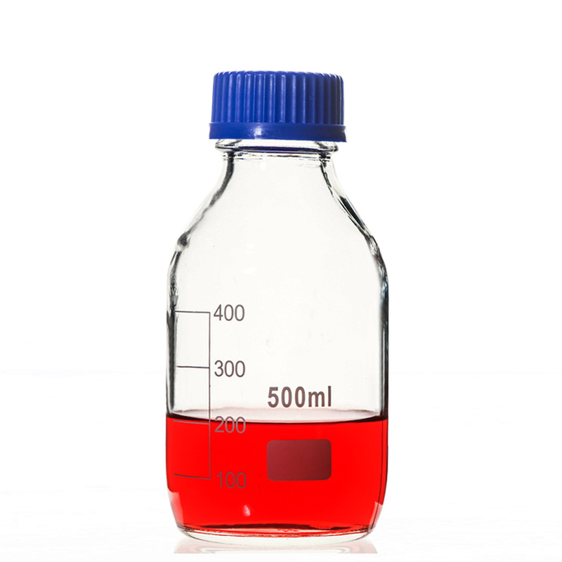 100ml-1000ml / screw cap blue screw cap glass reagent for laboratory utensils medical supplies laboratory glass reagent bottle
