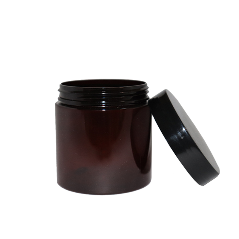 100ml 100g Straight Sided PET Plastic Jars with Labels Low Profile Refillable Empty Containers