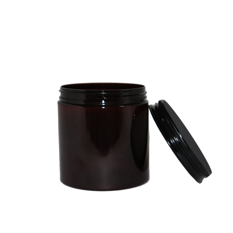 100ml 100g Straight Sided PET Plastic Jars with Labels Low Profile Refillable Empty Containers