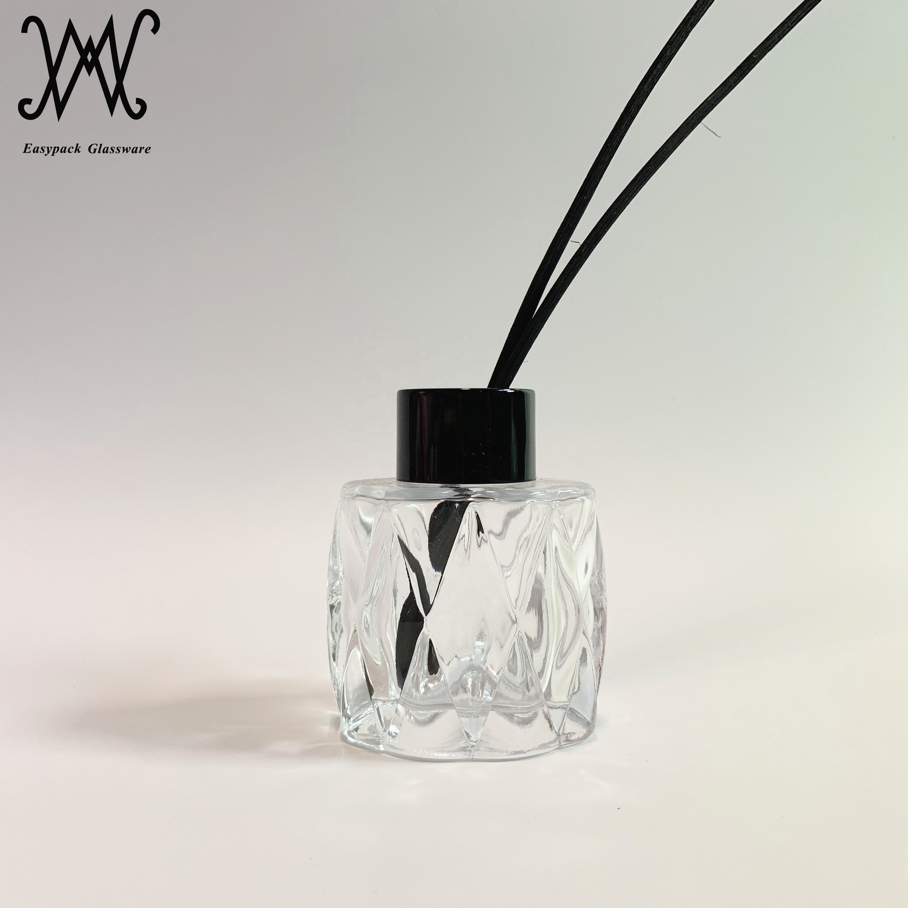 100ml 110ml 3.4oz clear glass diffuser bottle with natural reed stick