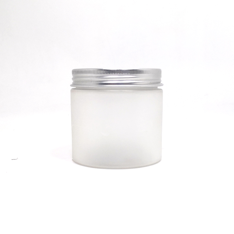 100ml 120ml 150ml 200ml 250ml 300ml 500ml clear frosted plastic jar cosmetic with gold aluminium lids