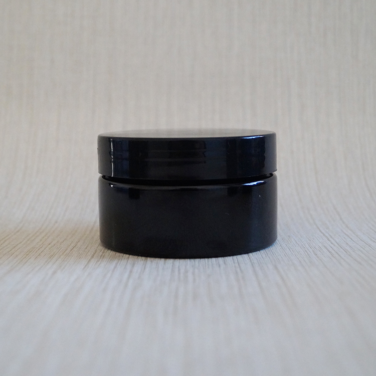 100ml 120ml 150ml 200ml 250ml 500ml black plastic jar pet with black caps