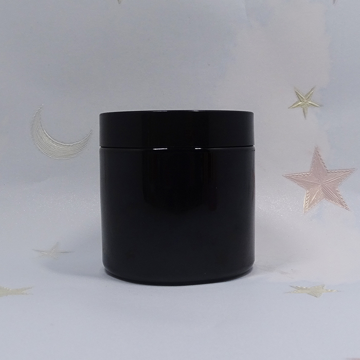 100ml 120ml 150ml 200ml 250ml 500ml black plastic jar pet with black caps