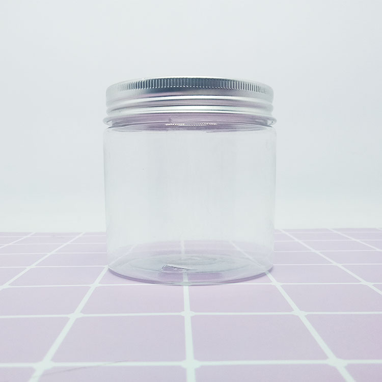 100ml 120ml 150ml 200ml 250ml PET Round Amber Plastic Jars with water transfer printing