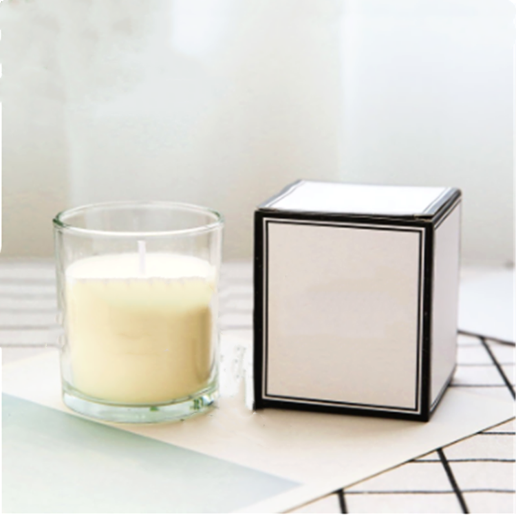 100ml 120ml 150ml Empty Glass Jar and Boxes with pull Lid for Candle