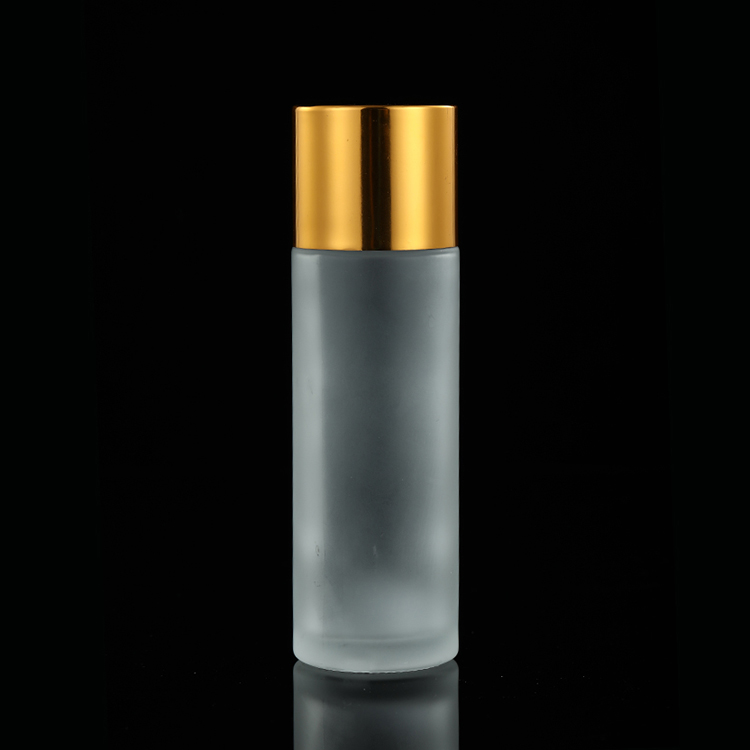 100ml 120ml 150ml cosmetic clear frosted toner glass bottle with screw cap
