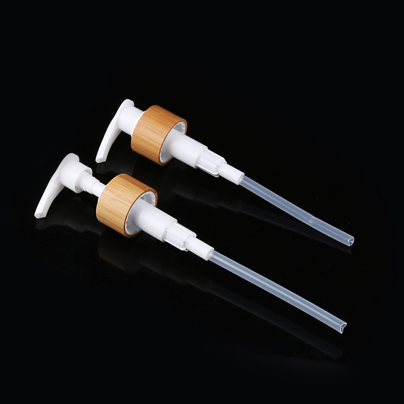 100ml 120ml 150ml l Cosmetic Packaging Lotion Clear Frosted Glass Pump Bottle with Bamboo Lid