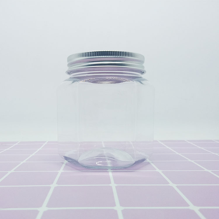 100ml 120ml 200ml 250ml cosmetic clear pet plastic cream jar with sliver plastic lid