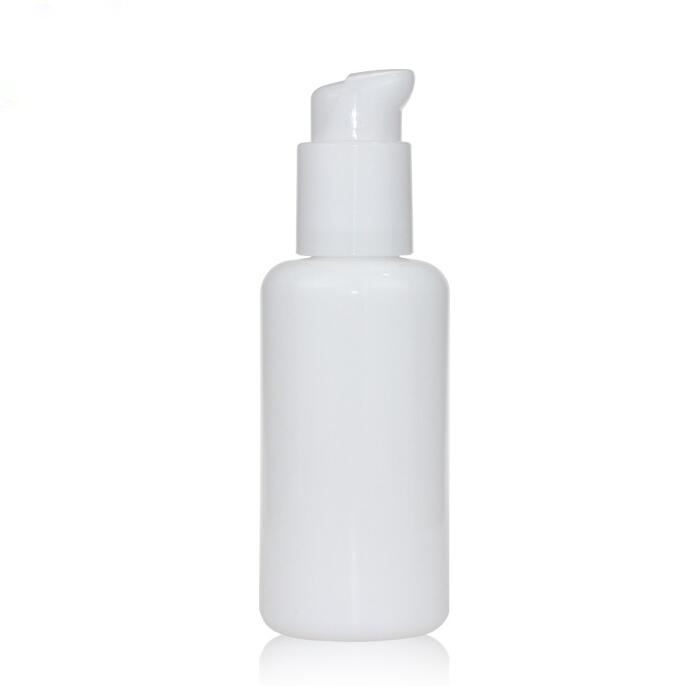 100ml 120ml 200ml pla white porcelain pump glass pump spray  bottles cosmetic containers and packaging bottle with spray lid