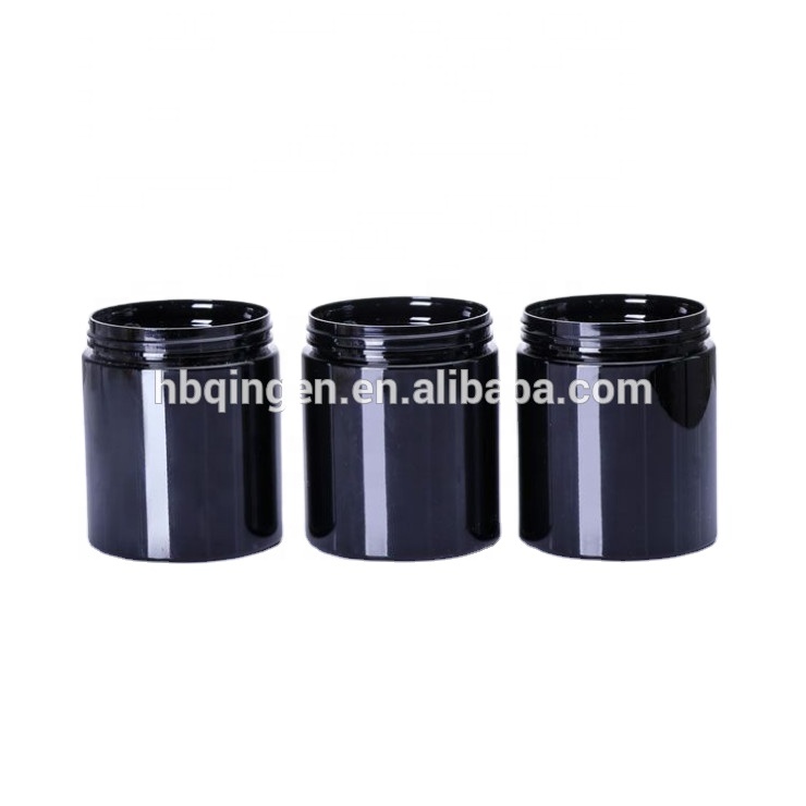 100ml 120ml 4oz 250ml g 8oz black PET plastic jar/cosmetic jar plastic/plastic jar for cosmetics