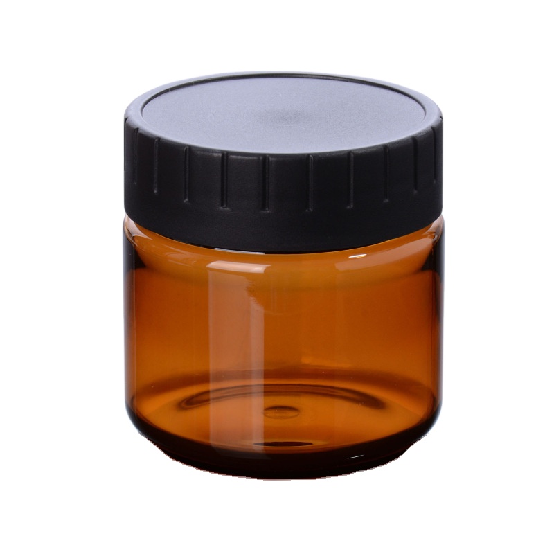 100ml 120ml 60ml Hot Selling Round Manufacturer brown empty cosmetic container face cream jar