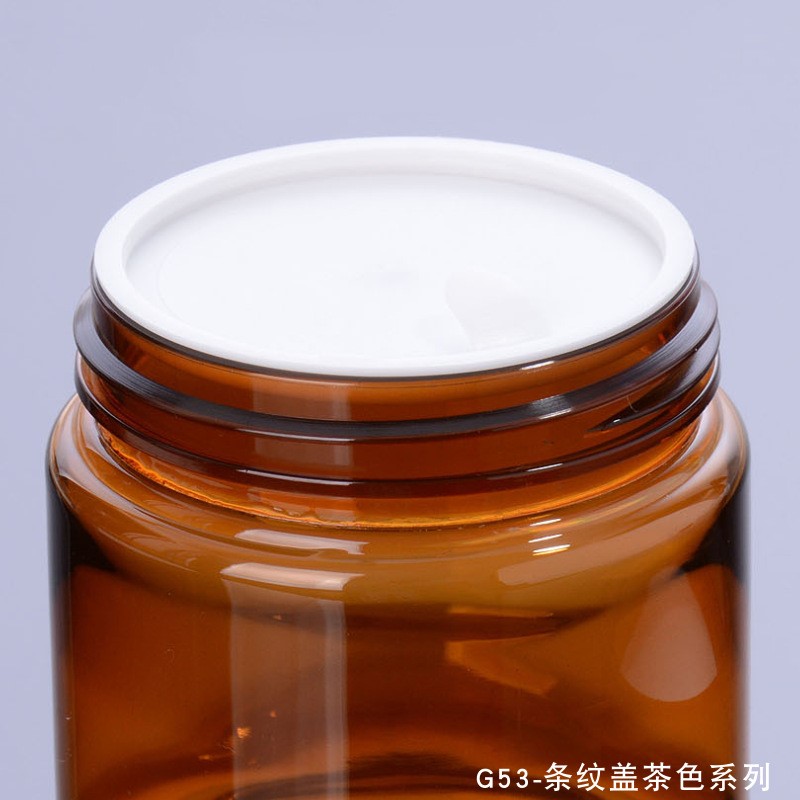 100ml 120ml 60ml Hot Selling Round Manufacturer brown empty cosmetic container face cream jar