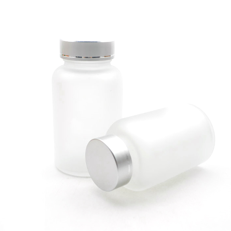 100ml 120ml clear/frosted capsule glass bottle with screw cap