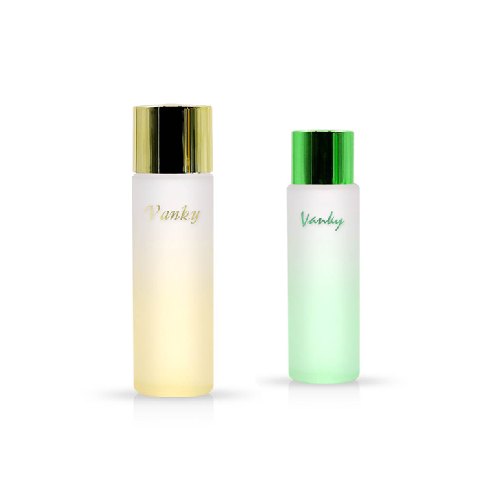 100ml 120ml frosted glass cosmetic toner bottle