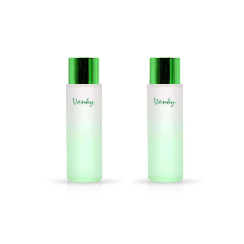 100ml 120ml frosted glass cosmetic toner bottle