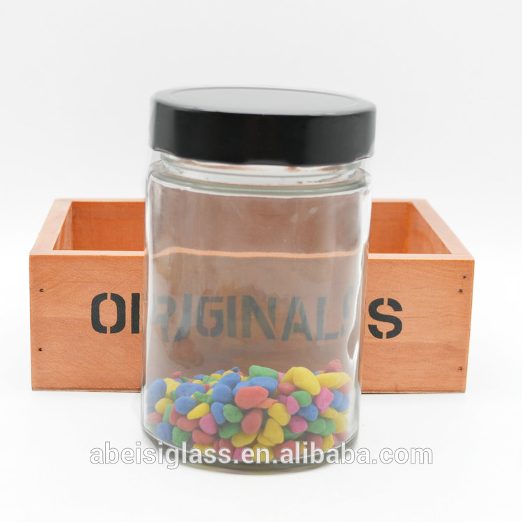 100ml 150ml 180ml 220ml 280ml 380ml 500ml 750ml sealed storage jam honey glass jar with deep metal cap
