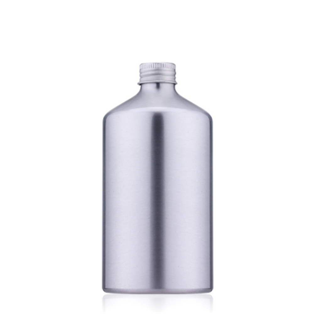100ml 150ml 200ml 250ml 300ml 400ml 500ml cosmetic jar aluminium bottle for shampoo with with aluminum cap and pump