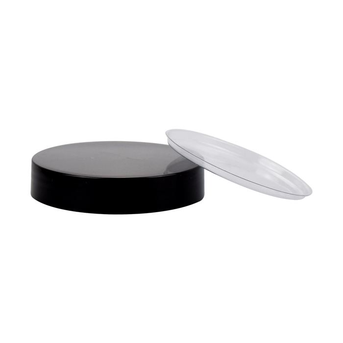 100ml 150ml 200ml 250ml 300ml empty large cosmetic cream hair gel food container amber plastic can jar with black screw lid