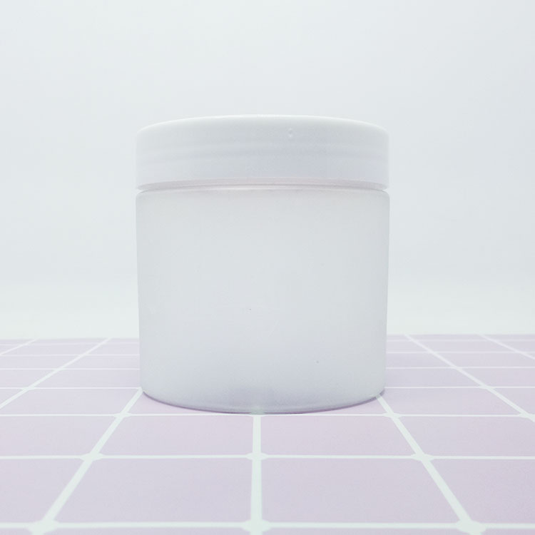 100ml 150ml 200ml 250ml 300ml hot sale large cosmetic clear plastic jar with white plastic lid