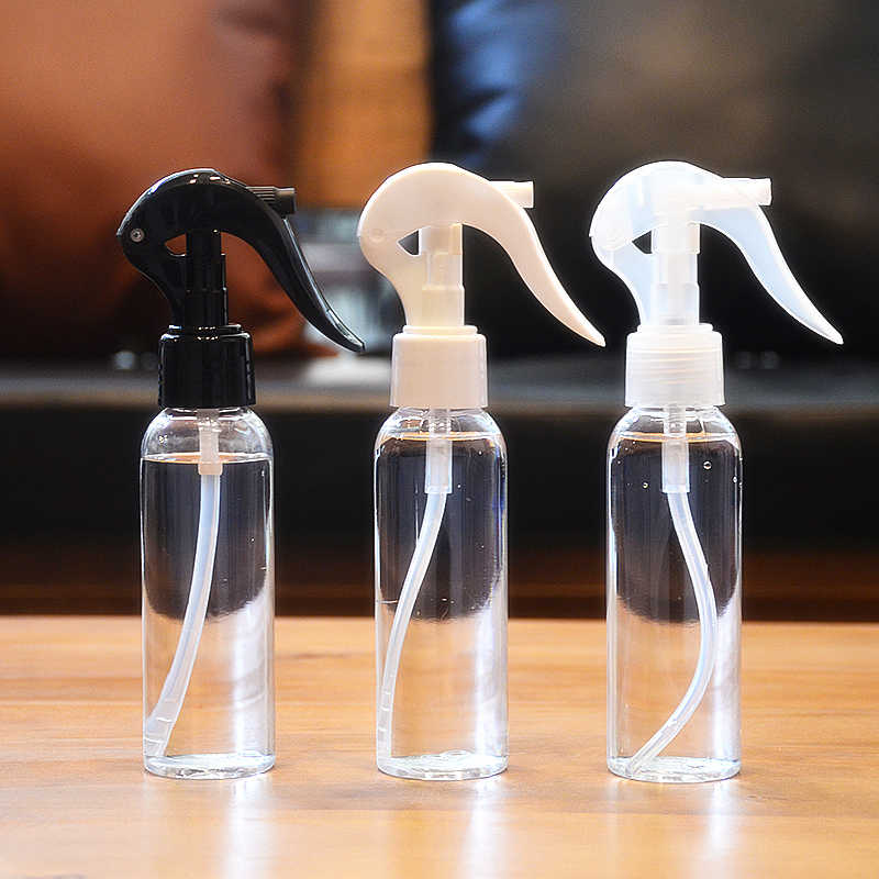 100ml 150ml 200ml 250ml 500ml empty black clear white spray gun PET plastic liquid disinfection fine mist spray trigger bottle